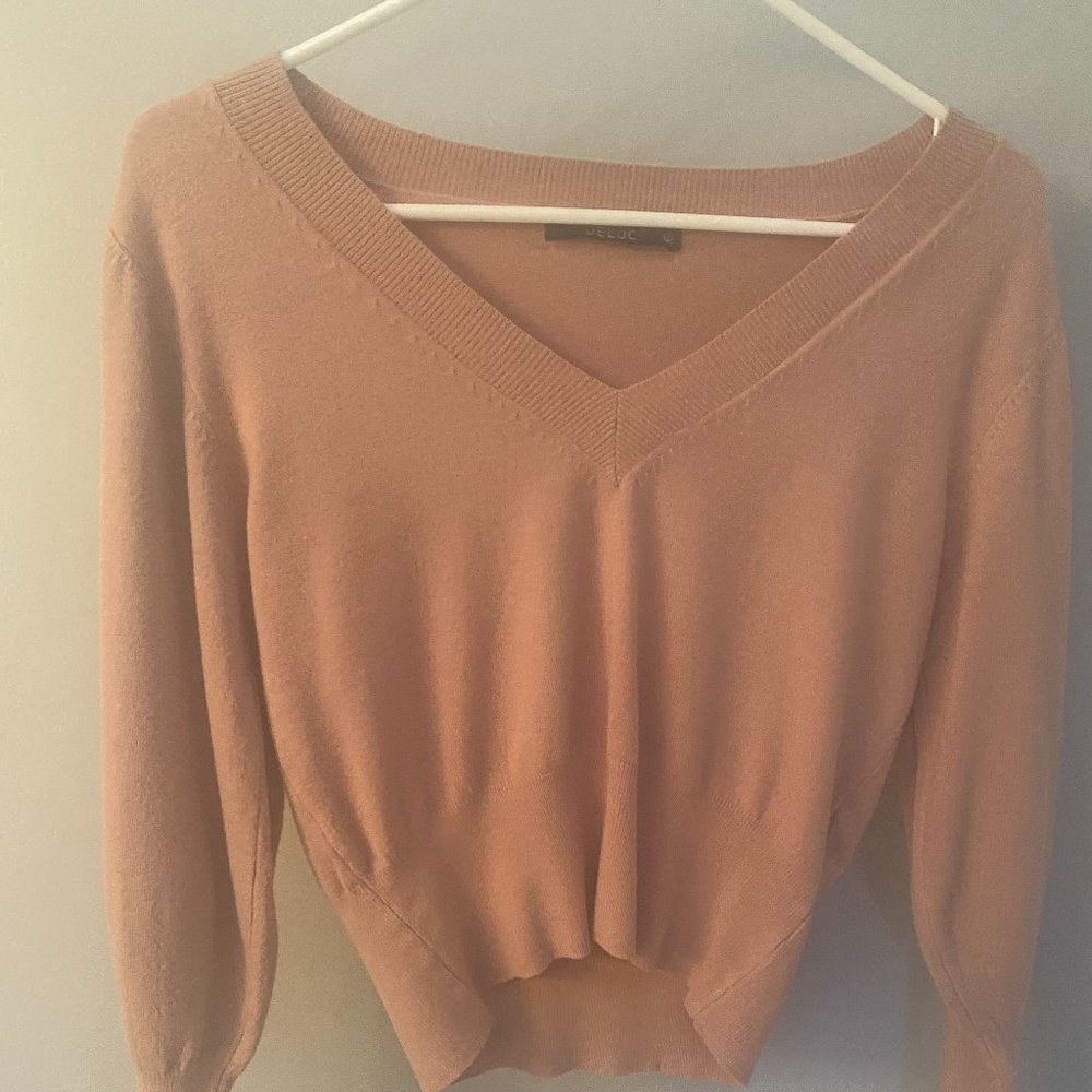 NWT Deluc Sicilia V-Neck Sweater